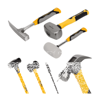 Hammer und Hebelwerkzeuge