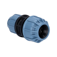 PP Fitting für PE Rohr | Reduzierkupplung Klemm x Klemm PN10 63 x 50 mm