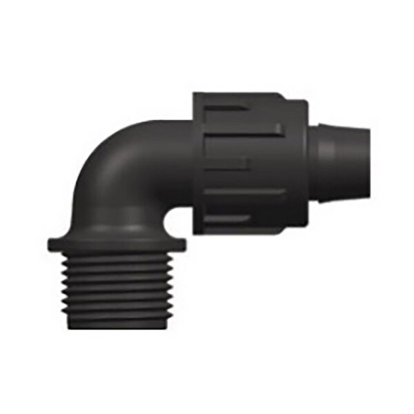 PP Winkel 90° Dripline x AG 20 mm x 1/2"