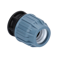 PP Fitting für PE Rohr | Endkappe Klemm PN16 DVGW 50 mm