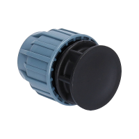 PP Fitting für PE Rohr | Endkappe Klemm PN16 DVGW 50 mm