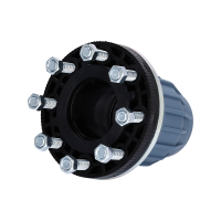 PP Fitting für PE Rohr | Kupplung mit Flansch PN16 DVGW 50 x 50 mm (2")