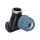 PP Fitting für PE Rohr | Winkel 90° Klemm x IG mit VA-Ring mit Wandscheibe DVGW 20 mm x 1/2"