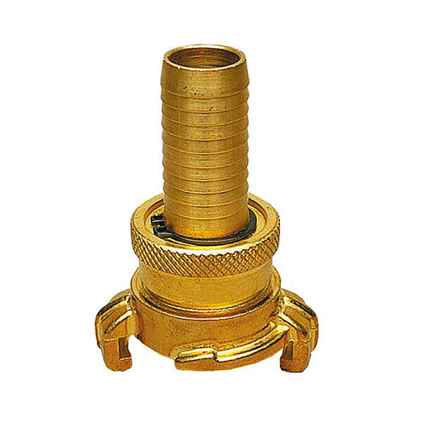 Messing Schnellkupplung mit Saug- / Druckschlauch - Anschluss Schnellkupplung x 1" Tülle