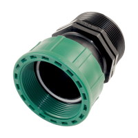 PVC - Kupplung mit O-Ring IG x AG 2" x 2"