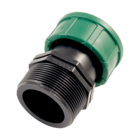 PVC - Kupplung mit O-Ring IG x AG 2" x 2"