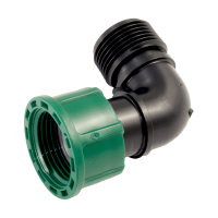 PVC- 90° Winkelkupplung mit O-Ring IG x AG 1" x 1"