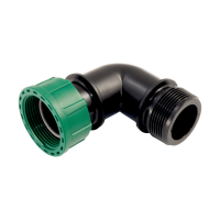 PVC- 90° Winkelkupplung mit O-Ring IG x AG 1 1/2" x 1 1/2"