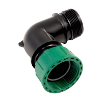 PVC- 90° Winkelkupplung mit O-Ring IG x AG 1 1/2" x 1 1/2"