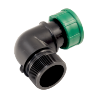 PVC- 90° Winkelkupplung mit O-Ring IG x AG 2" x 2"