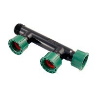 PVC- Ventilverteiler mit O-Ring IG x AG 2 - fach Anschluss 1" IG
