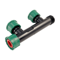PVC- Ventilverteiler mit O-Ring IG x AG 2 - fach Anschluss 1" IG