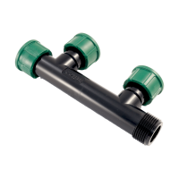 PVC- Ventilverteiler mit O-Ring IG x AG 2 - fach Anschluss 1" IG
