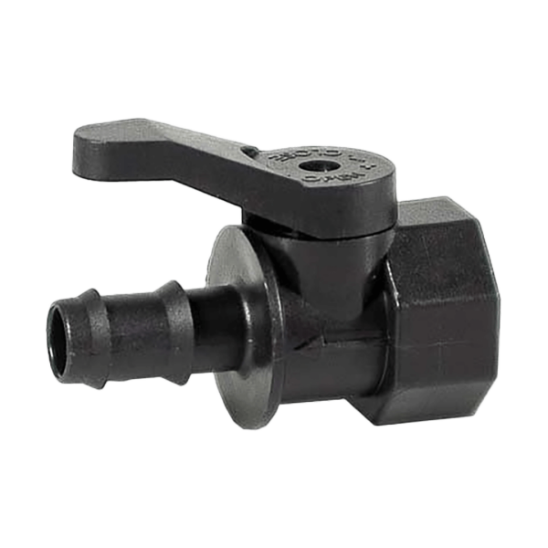 Mini Kugelhahn PP PN4 SFP 20mm Tülle x 3/4" IG