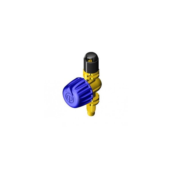 Idra Adjustable Jet Spray Düse Anschluß 4,50mm Gewinde 90° Mikro Düse schwarz einstellbar 0-2,50 m Radius