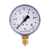 Druckmesser - Manometer Ø 50 MM Radial 1/4" AG 0-10 Bar
