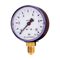 Druckmesser - Manometer Ø 50 MM Radial 1/4" AG 0-10 Bar