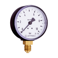 Druckmesser - Manometer Ø 50 MM Radial 1/4" AG 0-10 Bar