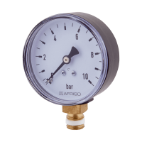 Druckmesser - Manometer Ø 50 MM Radial 1/4" AG - Selbstdichtend mit PTFE-Dichtring 0-16 Bar