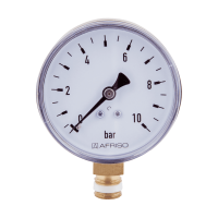 Druckmesser - Manometer Ø 50 MM Radial 1/4" AG - Selbstdichtend mit PTFE-Dichtring 0-16 Bar