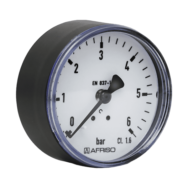 Druckmesser - Manometer Ø 50 MM Axial  1/4" AG 0-6 Bar