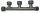 Ventilverteiler - Swivel mit Flachdichtung 3 - fach Verteiler 4 x IG ÜWM 1 x AG / 1"