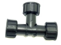 Ventilverteiler - Swivel mit Flachdichtung T-Stück 3 x IG ÜWM / 1"