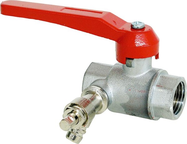 Kugelhahn Messing ACS mit Entleerung (DN8 / 1/4") Alu-Hebel IG x IG 2" (DN 50)