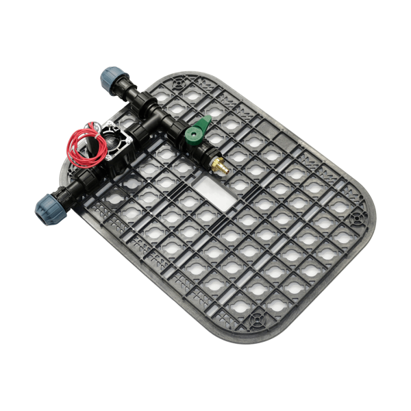 Ventilbox vormontiert Standard 1 Zone mit Hunter PGV Magnetventilen inkl. Ausblasventil für Druckluft-25 mm