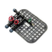 Ventilbox vormontiert Standard 2 Kreise / Zonen mit Hunter PGV Magnetventilen inkl. Ausblasventil für Druckluft