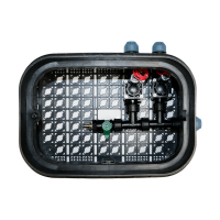 Ventilbox vormontiert Standard 2 Zonen mit Hunter PGV Magnetventilen inkl. Ausblasventil für Druckluft-25 mm