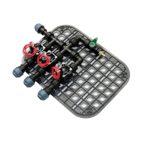 Ventilbox vormontiert Standard 3 Zonen mit Hunter PGV Magnetventilen inkl. Ausblasventil für Druckluft-25 mm