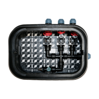 Ventilbox vormontiert Standard 3 Zonen mit Hunter PGV Magnetventilen inkl. Ausblasventil für Druckluft-25 mm