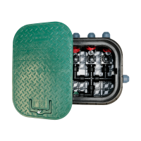 Ventilbox vormontiert Standard 3 Zonen mit Hunter PGV Magnetventilen inkl. Ausblasventil für Druckluft-25 mm