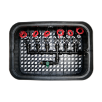 Ventilbox vormontiert Jumbo 6 Kreise / Zonen mit Hunter PGV Magnetventilen inkl. Ausblasventil für Druckluft