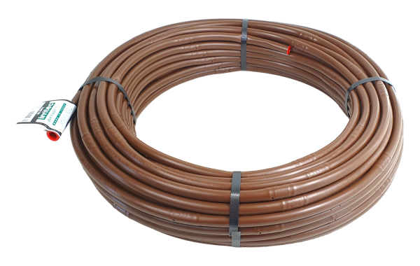 Multibar® Braun Druckkompensiertes Premium Tropfrohr, 33 cm Tropferabstand, Tropferleistung 2,1 l/h, Meterware