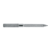 Stockschraube - Doppelgewinde TX verzinkt M8 x 50 mm