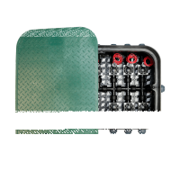 Ventilbox vormontiert Jumbo 7 Zonen mit Hunter PGV Magnetventilen inkl. Ausblasventil für Druckluft-32 mm