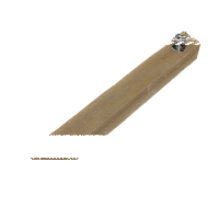 Wasserentnahme - Stele aus Naturstein H = 1,00 m Quarz gold